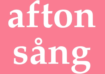Synonym aftonsång