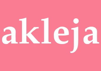 Synonym akleja