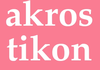 Synonym akrostikon