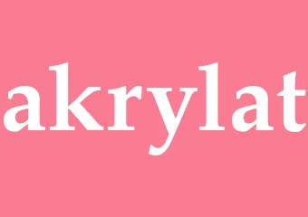 Synonym akrylat