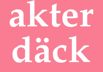 Synonym akterdäck