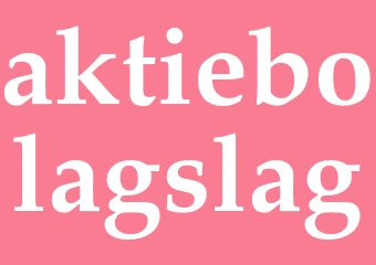 Synonym aktiebolagslag