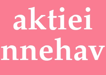 Synonym aktieinnehav