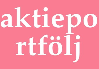 Synonym aktieportfölj