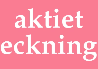 Synonym aktieteckning