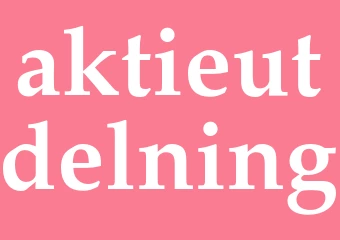 Synonym aktieutdelning