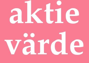 Synonym aktievärde