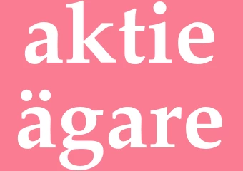 Synonym aktieägare