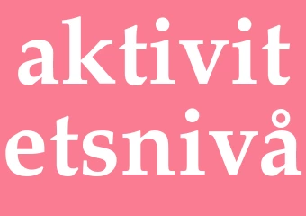 Synonym aktivitetsnivå