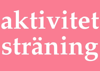 Synonym aktivitetsträning