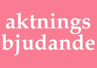 Synonym aktningsbjudande