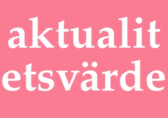 Synonym aktualitetsvärde