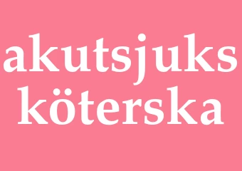 Synonym akutsjuksköterska