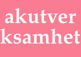 Synonym akutverksamhet