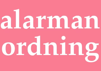 Synonym alarmanordning