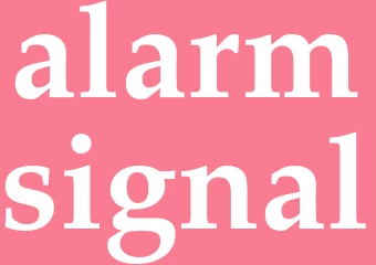 Synonym alarmsignal