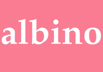 Synonym albino