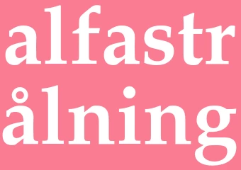 Synonym alfastrålning