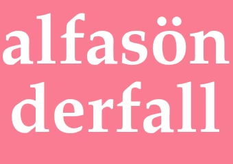 Synonym alfasönderfall