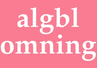 Synonym algblomning