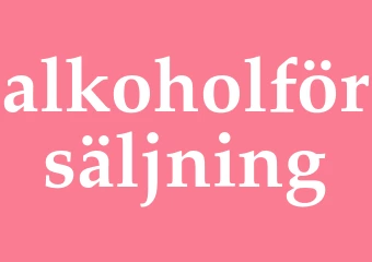 Synonym alkoholförsäljning