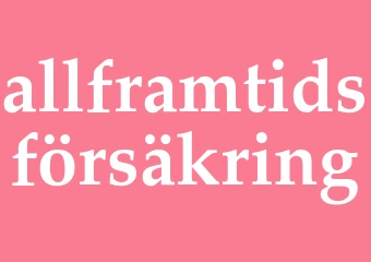 Synonym allframtidsförsäkring