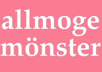 Synonym allmogemönster