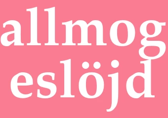 Synonym allmogeslöjd