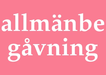 Synonym allmänbegåvning