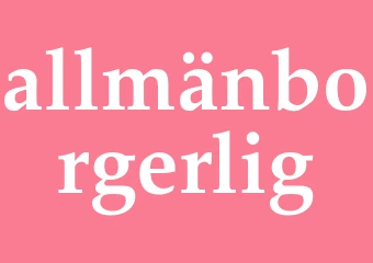 Synonym allmänborgerlig