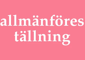 Synonym allmänföreställning
