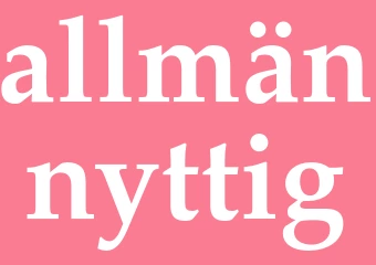 Synonym allmännyttig
