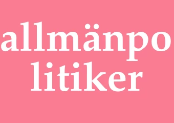 Synonym allmänpolitiker