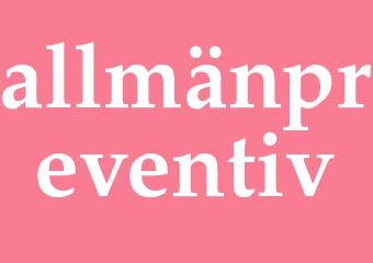 Synonym allmänpreventiv
