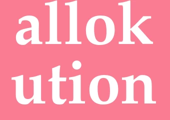 Synonym allokution