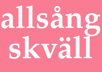 Synonym allsångskväll
