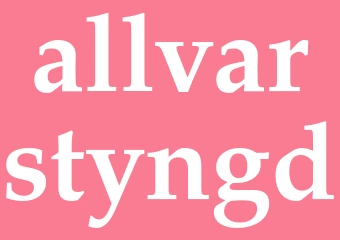 Synonym allvarstyngd