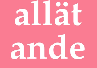 Synonym allätande