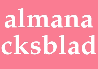 Synonym almanacksblad