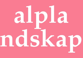 Synonym alplandskap
