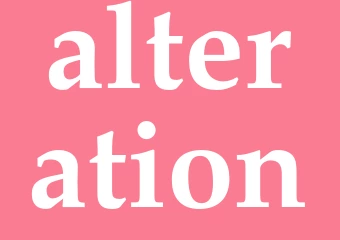 Synonym alteration