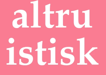 Synonym altruistisk