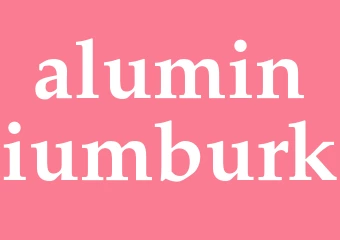 Synonym aluminiumburk