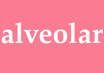 Synonym alveolar