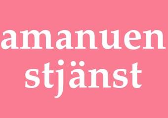 Synonym amanuenstjänst