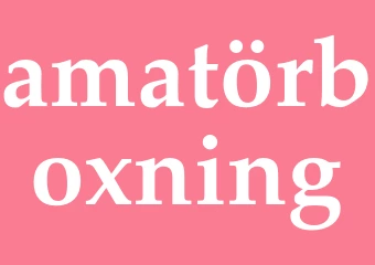Synonym amatörboxning