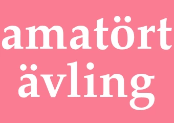 Synonym amatörtävling