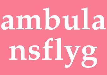 Synonym ambulansflyg