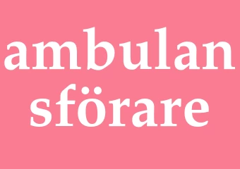 Synonym ambulansförare
