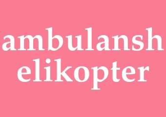 Synonym ambulanshelikopter